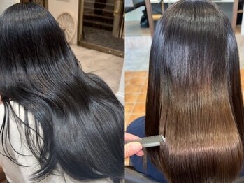 ルチア ヘア ステラ 京都店(Lucia hair stella)の写真/【河原町駅3分】最先端の美髪矯正×美髪ケアで理想の質感に♪今までにない驚きのツヤと指通りに感動◎