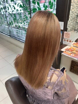クリック 鎌取店 ブリーチ毛のサラサラストレート☆
