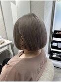 小顔/オリーブグレー/ココアベージュ/黒髪/暗めカラー/髪質改善