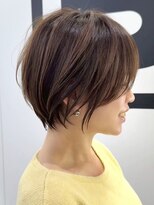 ブレス ヘアデザイン(BLESS hair design)&nbsp;東静岡ショートボブくびれショートイルミナカラー顔周りレイヤー