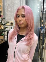タイドヘアー(tide hair)&nbsp;ピンクカラー×レイヤーカット