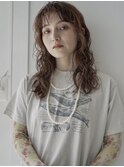 セミロングウェーブパーマ