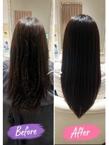 ロアゾブルー(L'oiseau Bleu)&nbsp;髪質改善ストレートで艶まとまる美髪｜箱崎美容室で縮毛矯正