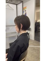 スクエアペア(SQUARE PAIR)&nbsp;ショートボブ　縮毛矯正　30代40代