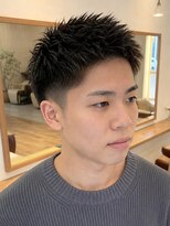 ルードノエル(Rue de noel)&nbsp;Men's/ショート/スパイキーショート/アッシュブラック