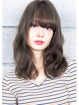 ヘアサロン ガリカ 表参道(hair salon Gallica)&nbsp;『 グレージュ 』×『 クセ毛風 』☆ 小顔ワンカールセミロング