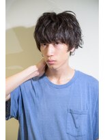 スパイキーショート/ブルーブラック/フェザーパーマ/22