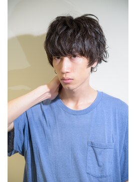 アトリエイトワ(atelier ittowa) スパイキーショート/ブルーブラック/フェザーパーマ/22