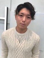 【M.SLASH】メンズパーマ×ハイライト