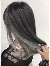 ヘアメイク ティサ(hair make Tisa) インナーカラー　ホワイトベージュ