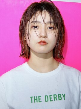 ダービー(THE DERBY) 【THE DERBY】WOLFYBOB* #デジタルパーマ#ミニウルフ#テラコッタ