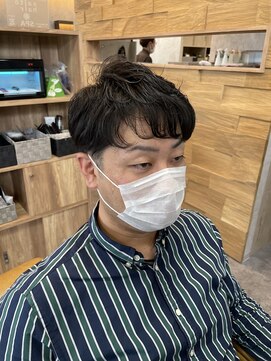 マインド サイトー ヘア アンド スパ mind saito hair&SPA スパイラルパーマ×ツーブロック×アフター30days