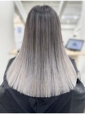 【バレイヤージュ×ホワイトカラー】