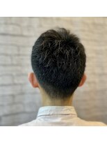 ヘアサロン 銀座マツナガ新宿店(hair salon) アップバングショートビジネスパーマ【新宿/理容室/バーバー】