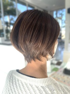 ユウヘアー 師勝店(U Hair) 【UHair】30代/40代/50代/透明感アースカラー×小顔ショート