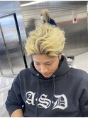 外国人風オールバック