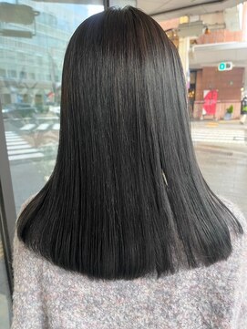 コスメ縮毛矯正+カット+トリートメント