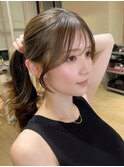 表参道アフロート張替　お顔まわりシルエット