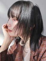 シスタ(SISTA)&nbsp;ボブウルフヘアぱっつん前髪/ブルーブラック【自由が丘】