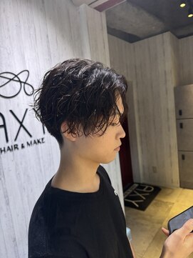 アクシー ヘアーアンドメイク(AXY HAIR&MAKE) 新宿波巻きスパイラルパーマ大人男子ウェーブメンズサーフカール
