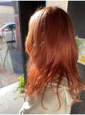 アプリコットオレンジ　ハイトーン　ブリーチ