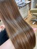 【塩澤担当】ノンダメージ高濃度水素ストレート+髪質改善カラー+TR ￥20500