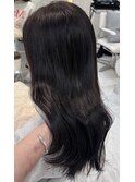 韓国風ヘア 艶カラー 暗髪