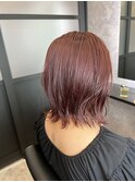 チェリーピンク×レイヤーボブ