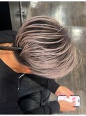 メンズシャドールーツ ホワイトピンクシルバー