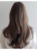 大人可愛い大人美人ふんわりカール小顔カットショコラアッシュ