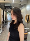 アッシュグレージュ/暗髪カラー/ブリーチなし恵比寿/代官山