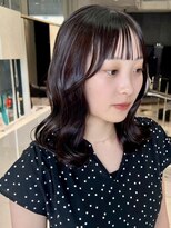 インカント バイ ハンズ incanto by hands&nbsp;ナチュラルな暗髪ロング×ゆるウェーブ＋シースルーバング