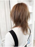 福山市人気Caary大人外ハネハッシュカットシャギーカット