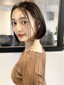 マルツ 銀座(maltu) 秋色くすみベージュシャギーボブオリーブベージュグレージュ銀座
