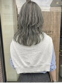 セミロング×レイヤー×グレージュ3