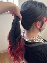 ソエラ(Soera) 裾カラー/赤系カラー/デザインカラー