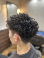 アンカー(ANCHOR) MEN’S/リバースセンターパート/ニュアンスパーマ/印西市