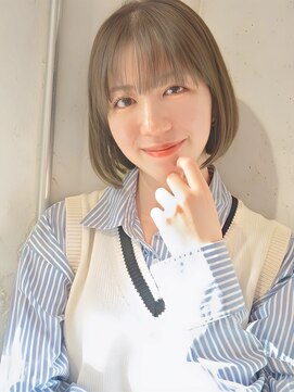 ナチュラル 札幌大通店(Natural) 内巻きボブ／ナチュラルブラウン／艶感髪質改善カラー