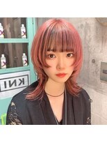 インク 渋谷(INK.)&nbsp;ミルクティーブロンドニュアンスウルフワンホンレイヤー渋谷