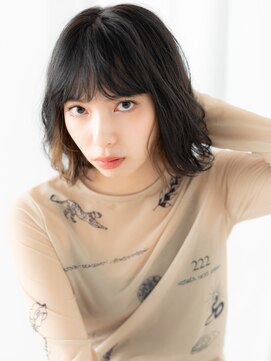 ドクターズサロン LAB 小山店 ハイライトニュアンスパーマミニボブn小山10代20代30代