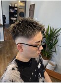 フェードハイライト[成田駅/Men's/メンズカット/パーマ]