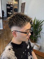 スウェル 成田店(Swell)&nbsp;フェードハイライト[成田駅/Men's/メンズカット/パーマ]