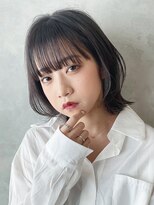 アイティー バイ アルバム 中野店(IT by ALBUM)&nbsp;外ハネ耳掛け_ボブルフクールショートピンクベージュ_28030