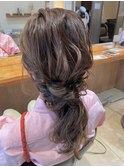 ゆるっとハーフアップ　カジュアル　ヘアアレンジ☆
