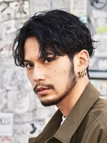 フィフス 天神大名(fifth)&nbsp;波巻きスパイラルパーマセンターパート波巻きパーマツーブロック