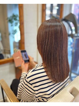 カットスタジオ141 セミロング×酸熱トリートメント