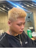1565ニュアンスカラーアップバング刈り上げツーブロック