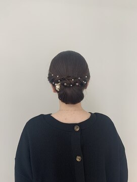 シュガー(SUGAR) シニヨンstyle×パール☆