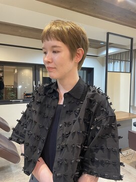 ユニコ(unico) ブリーチなしのダブルカラー/オリーブベージュ