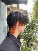 プレゼンス ネイヴィ(PRESENCE NAVY)&nbsp;波巻きスパイラル×インナーオレンジ